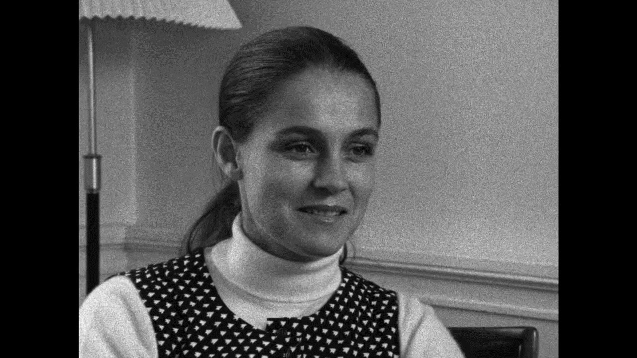 Ritt Bjerregaard i TV-avisen, 18. september 1975